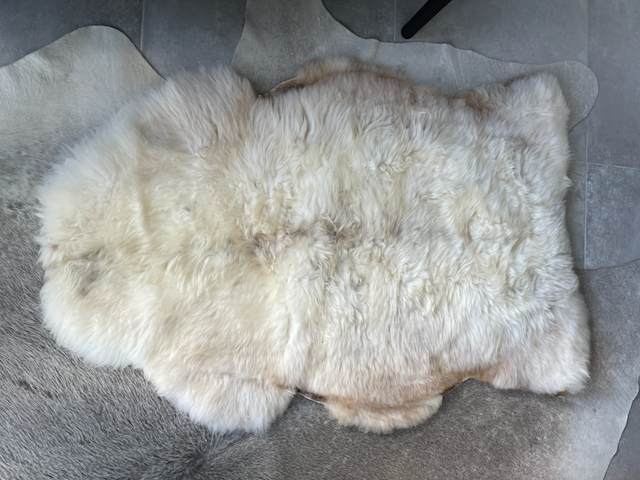 XXL Wit/ creme schapenvacht