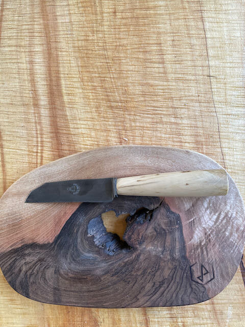 Antiek mes. Handvat in buxus hout - Petit Patsy