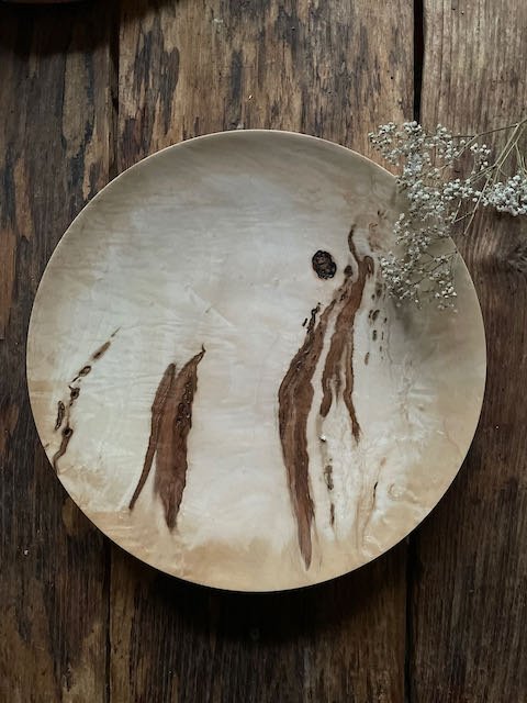 Unieke houten schaal in rippley fieldmaple - Petit Patsy