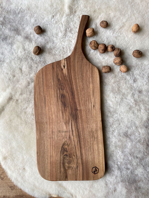 Tapas- snijplank in notelaarhout
