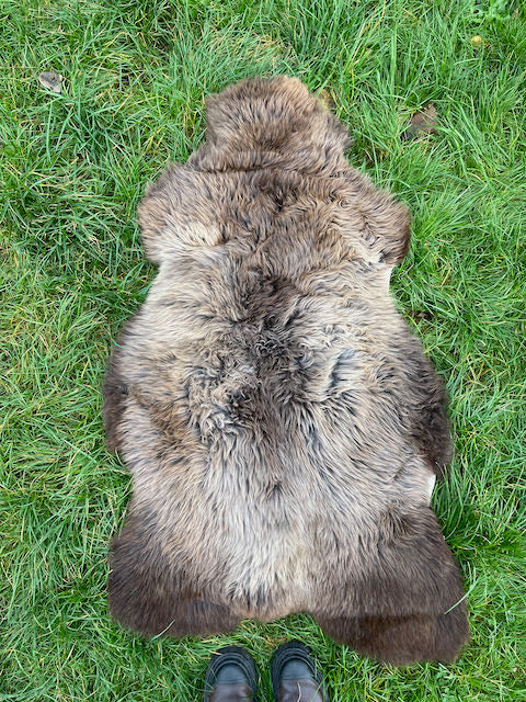 XL taupe schapenvacht