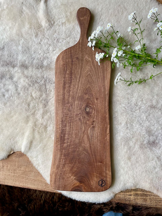 Tapas/ snijplank uit notelaarhout