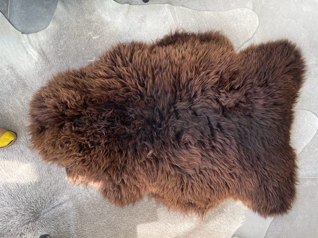 XL bruin schapenvacht