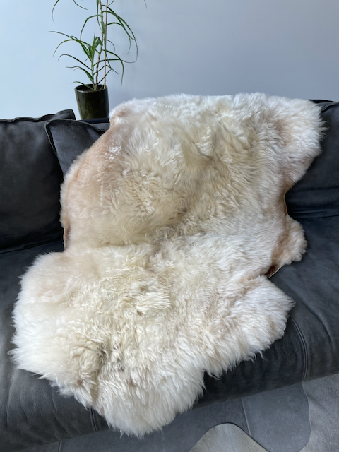 XXL Wit/ creme schapenvacht