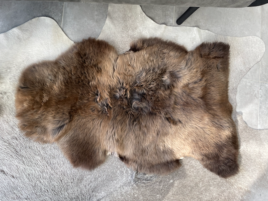 Large licht bruin schapenvacht