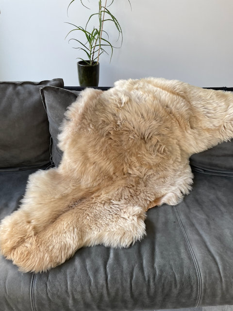 XL camel schapenvacht