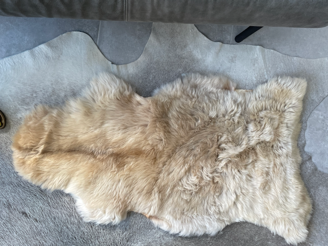 XL camel schapenvacht