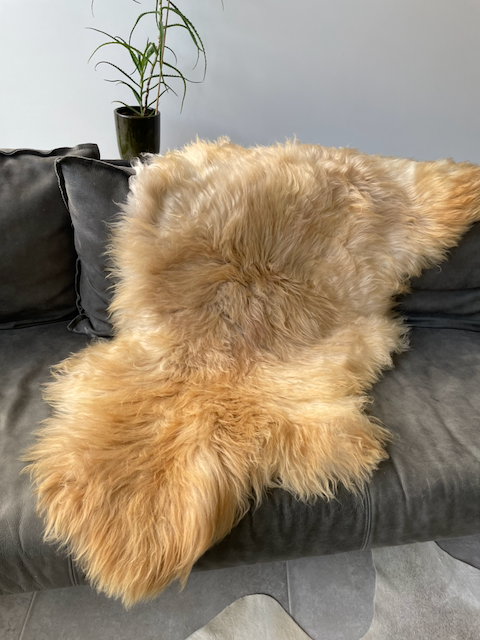 XL camel schapenvacht