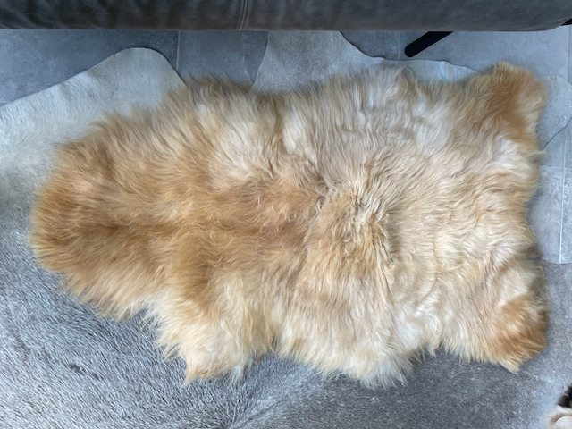 XL camel schapenvacht