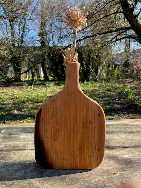 Vaasje voor droogbloemen. Techniek Shou Sugi Ban